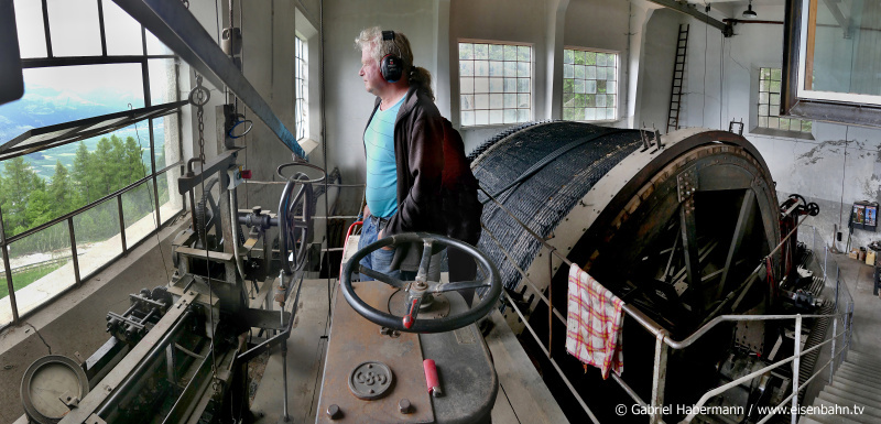 Im Maschinenhaus der Bergstation