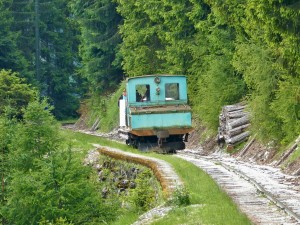 Die Lokomotive auf der Bergstrecke