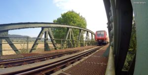 611 auf der Brücke über die Ammer bei Schwärzloch.