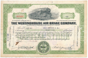 1950 Share Westinghouse Airbrake Company aktie