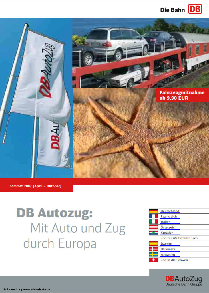 Autozug Flyer Sommer 2007