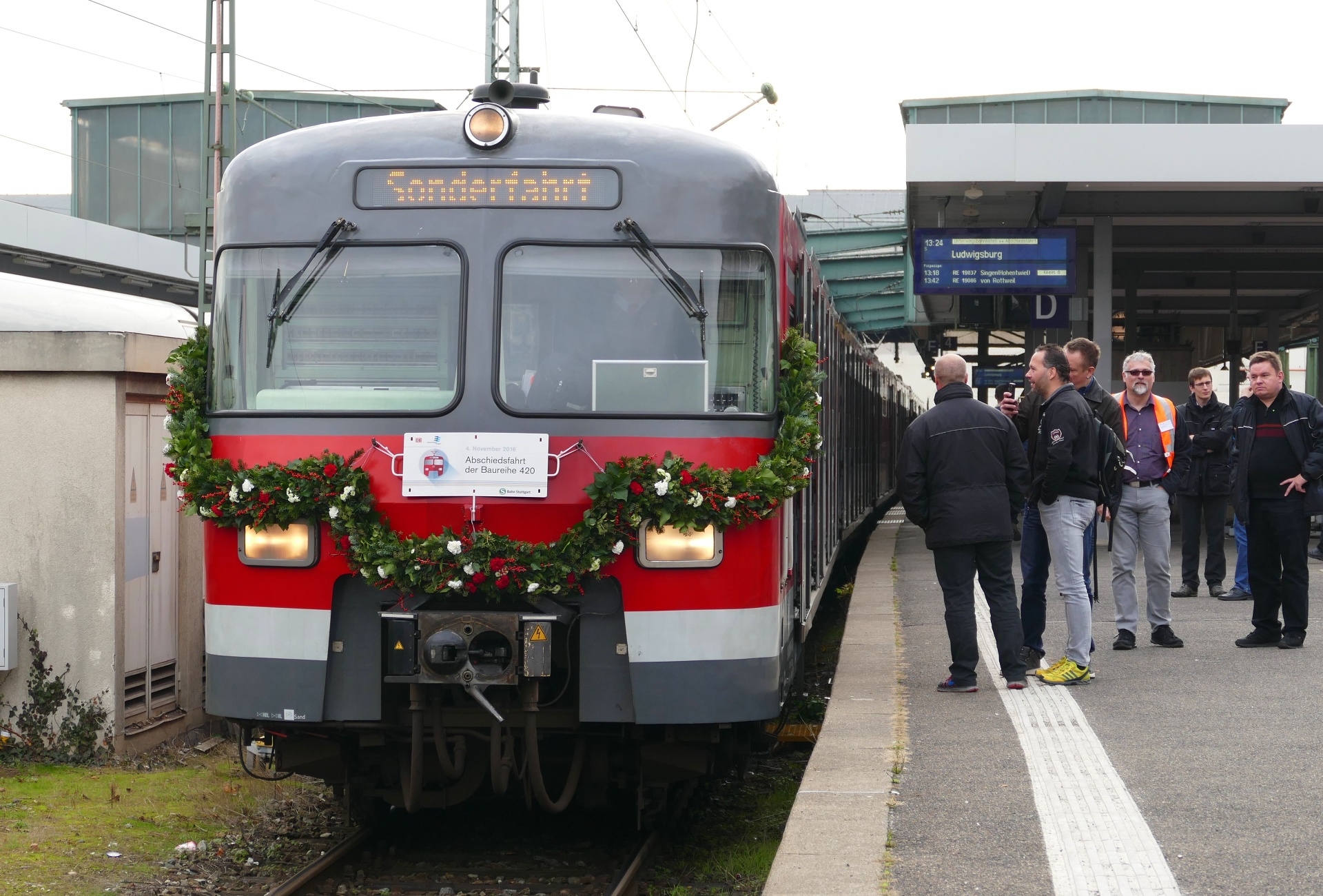 Abschiedsfahrt der Baureihe 420 bei der S-Bahn Stuttgart