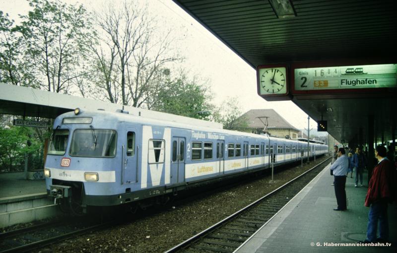 Münchner Flughafen-S-Bahn 420 179-4 in Stuttgart-Bad Cannstatt